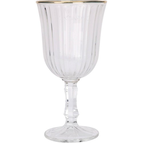 Bicchiere vino righe - bicchiere, con