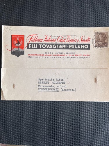 Cartolina milano fabbrica - milano,